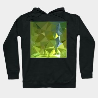 Chartreuse Green Abstract Low Polygon Background Hoodie